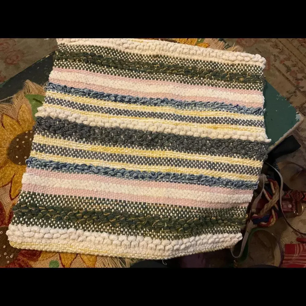 Set of Two Woven Pillow Covers with zippers